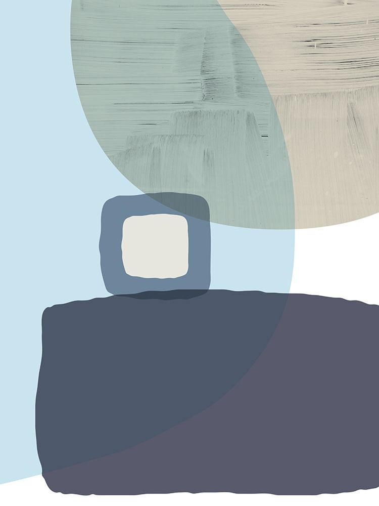 MidCentury Navy Taupe 4 art print by Urban Epiphany for $57.95 CAD