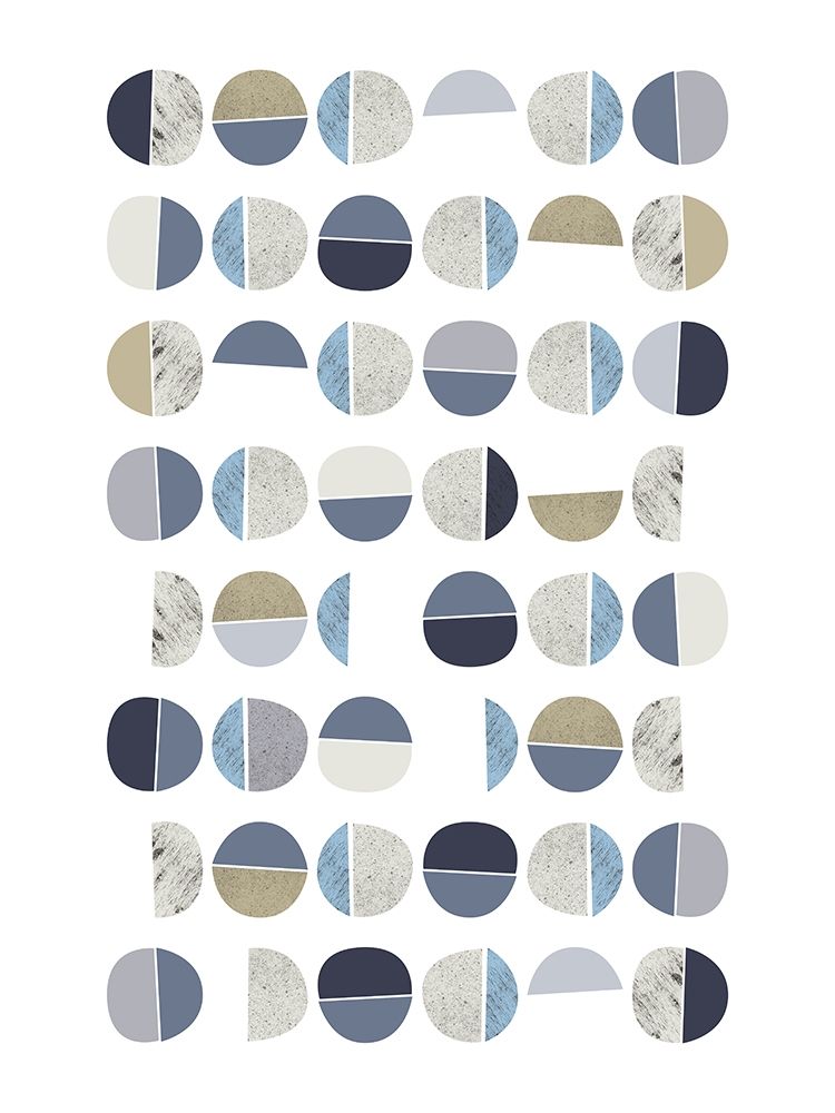 MidCentury Navy Taupe 7 art print by Urban Epiphany for $57.95 CAD