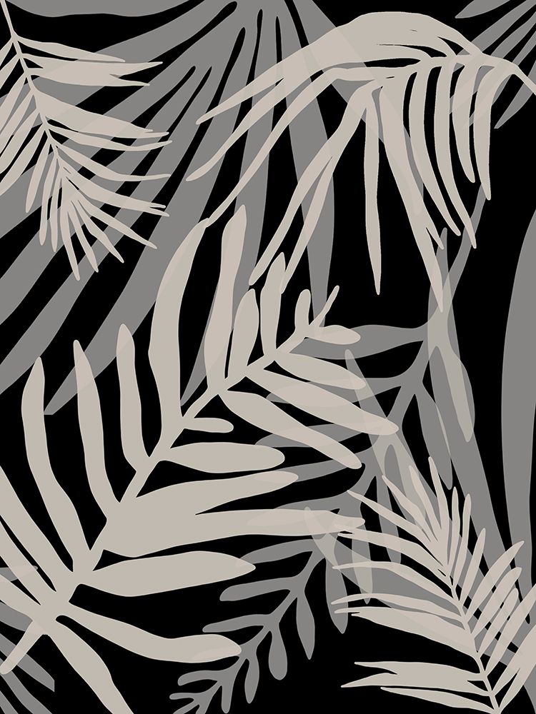 Black Glam Leaves 1 art print by Urban Epiphany for $57.95 CAD