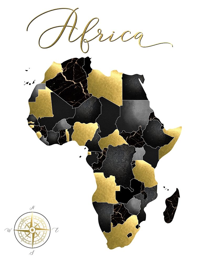 Black Grey Gold Geo art print by Urban Epiphany for $57.95 CAD