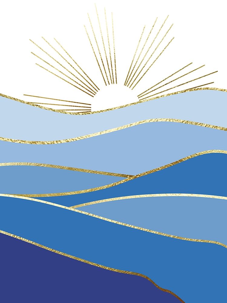 Blue Landscape 2 art print by Urban Epiphany for $57.95 CAD