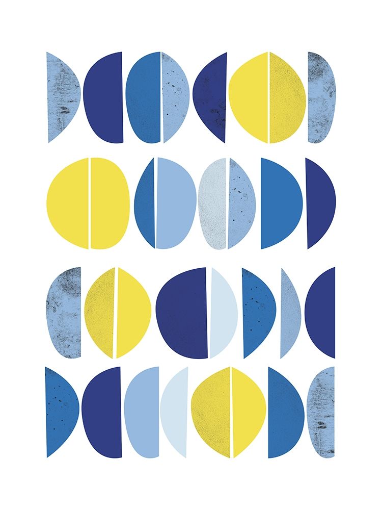 Blue Yellow Modern 2 art print by Urban Epiphany for $57.95 CAD