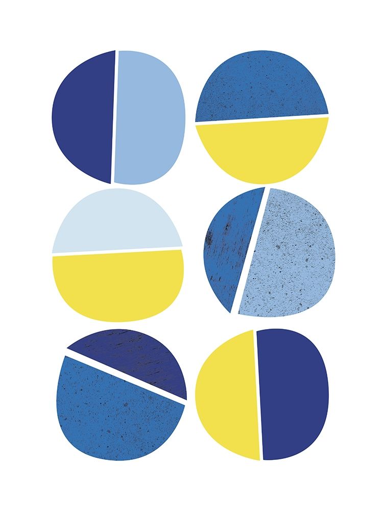 Blue Yellow Modern 4 art print by Urban Epiphany for $57.95 CAD