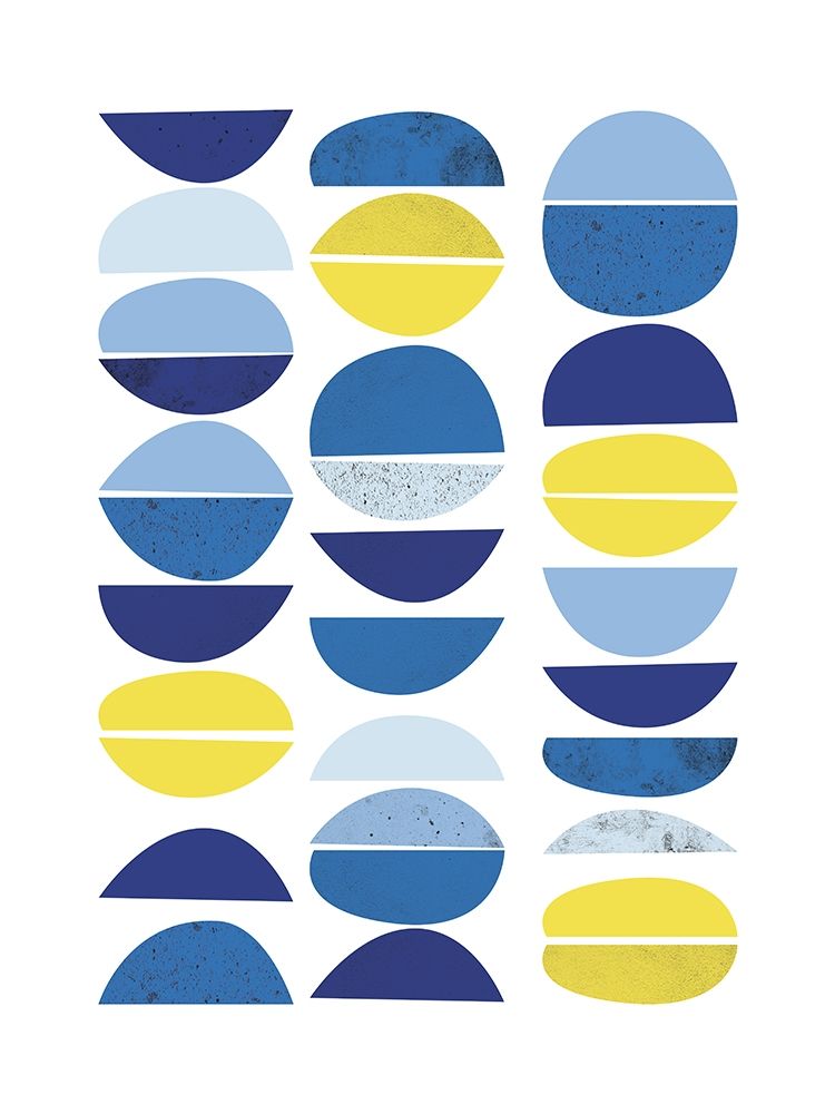 Blue Yellow Modern 5 art print by Urban Epiphany for $57.95 CAD