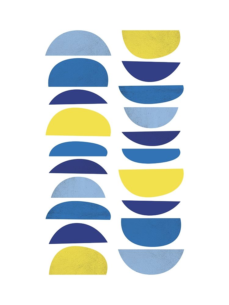 Blue Yellow Modern 6 art print by Urban Epiphany for $57.95 CAD