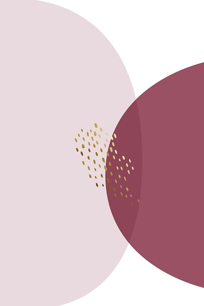 Abstract Minimalist Burgundy Gold 5 art print by Urban Epiphany for $57.95 CAD