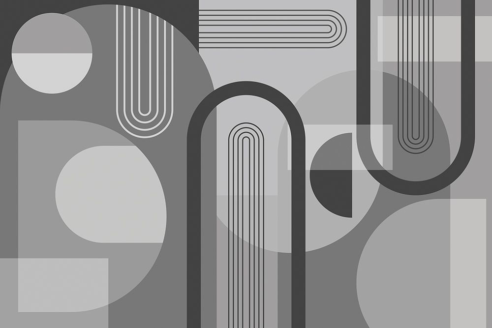 Abstract Arches Gray 1 art print by Urban Epiphany for $57.95 CAD