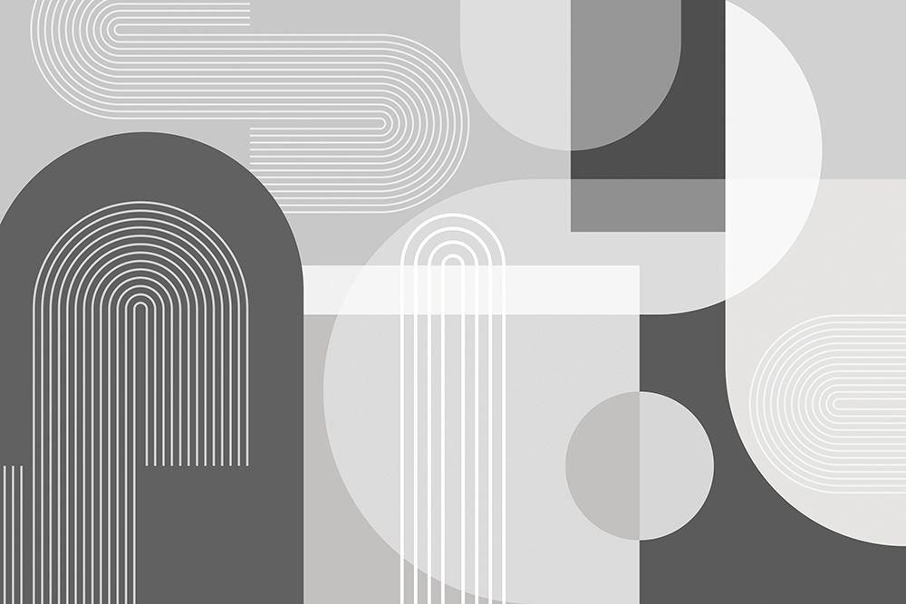 Abstract Arches Gray 2 art print by Urban Epiphany for $57.95 CAD