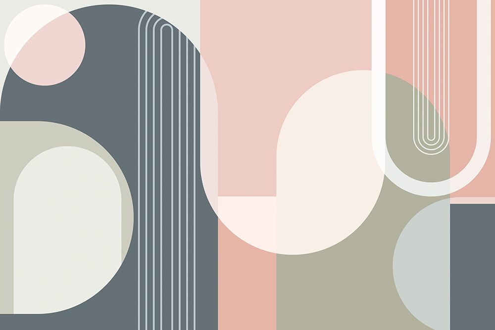 Mid Century Abstract Arches 1 art print by Urban Epiphany for $57.95 CAD