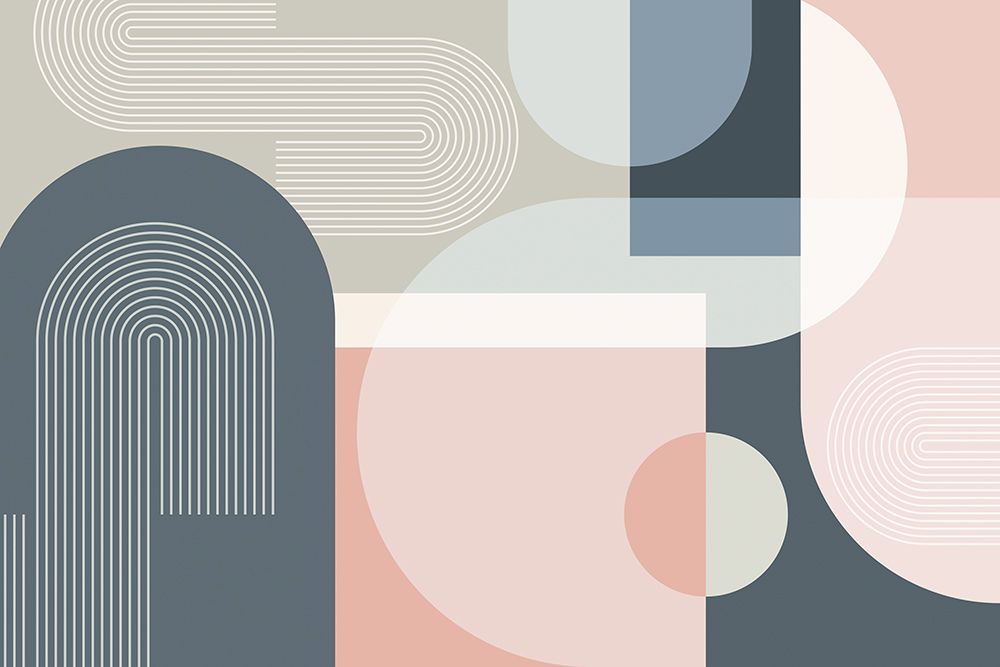 Mid Century Abstract Arches 2 art print by Urban Epiphany for $57.95 CAD