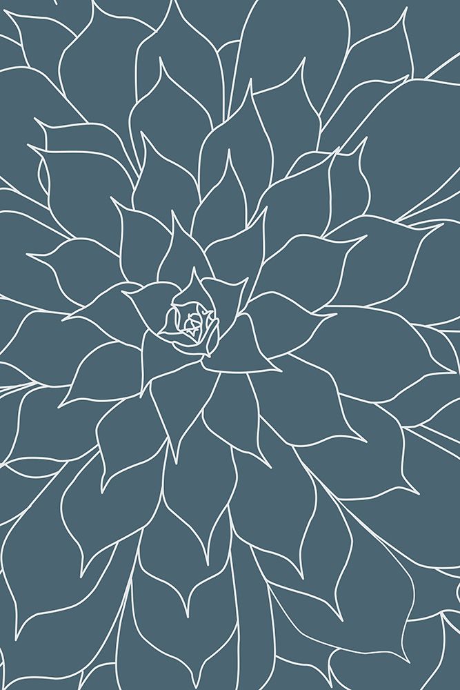 Succulent Blue Stone art print by Urban Epiphany for $57.95 CAD