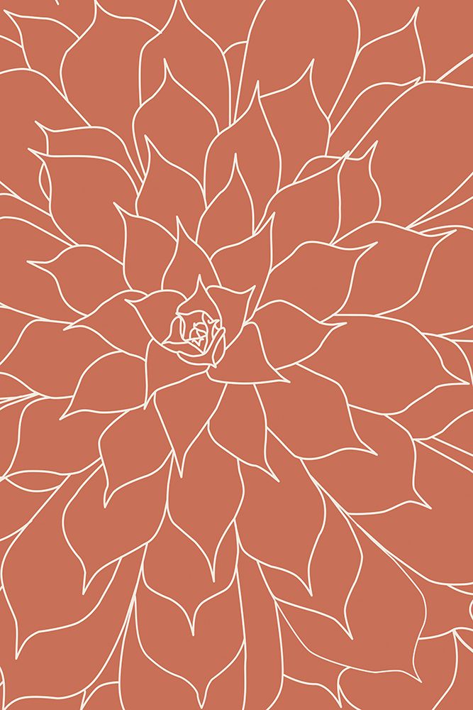 Succulent Burnt Orange art print by Urban Epiphany for $57.95 CAD