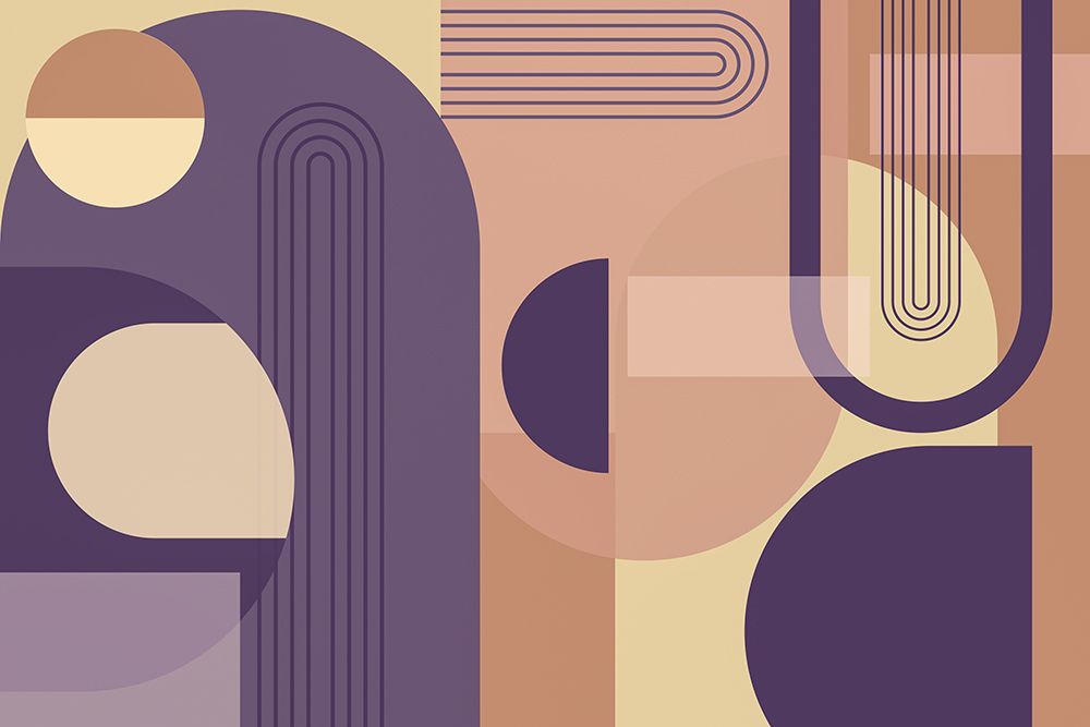 Abstract Arches Purple art print by Urban Epiphany for $57.95 CAD