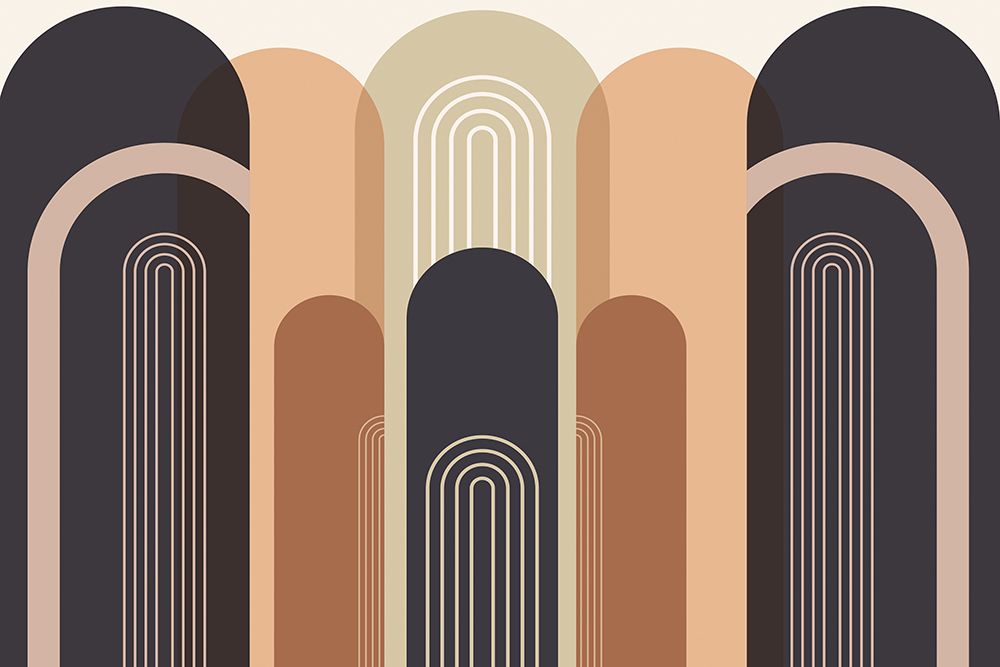 Mid Century Arches art print by Urban Epiphany for $57.95 CAD