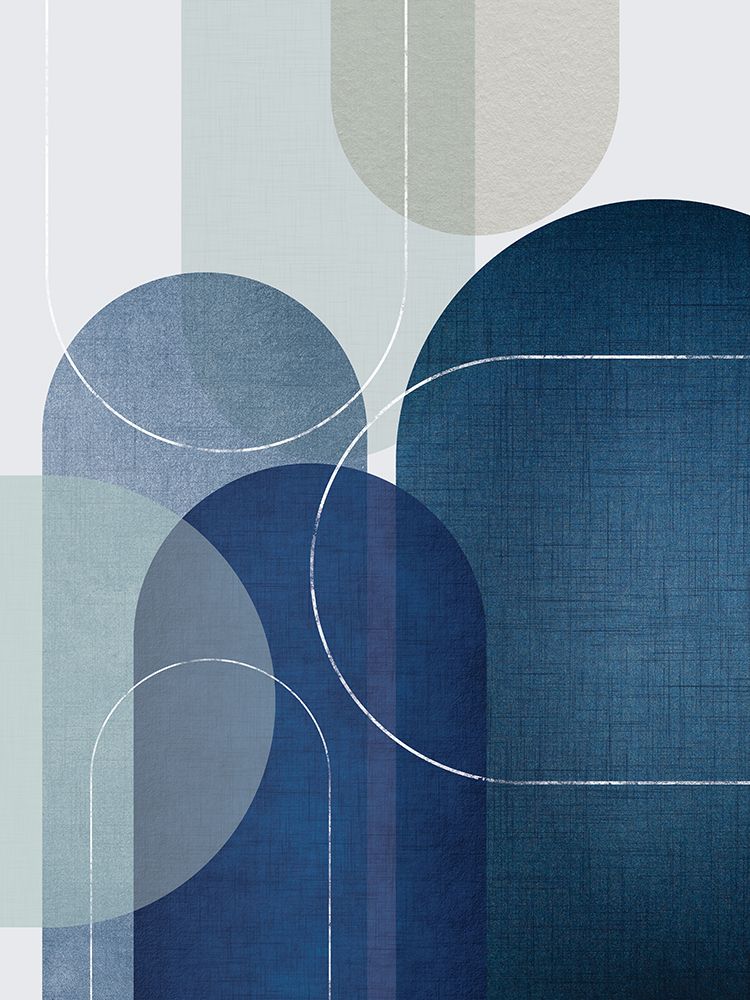 Blue Linen Mountains 3 art print by Urban Epiphany for $57.95 CAD