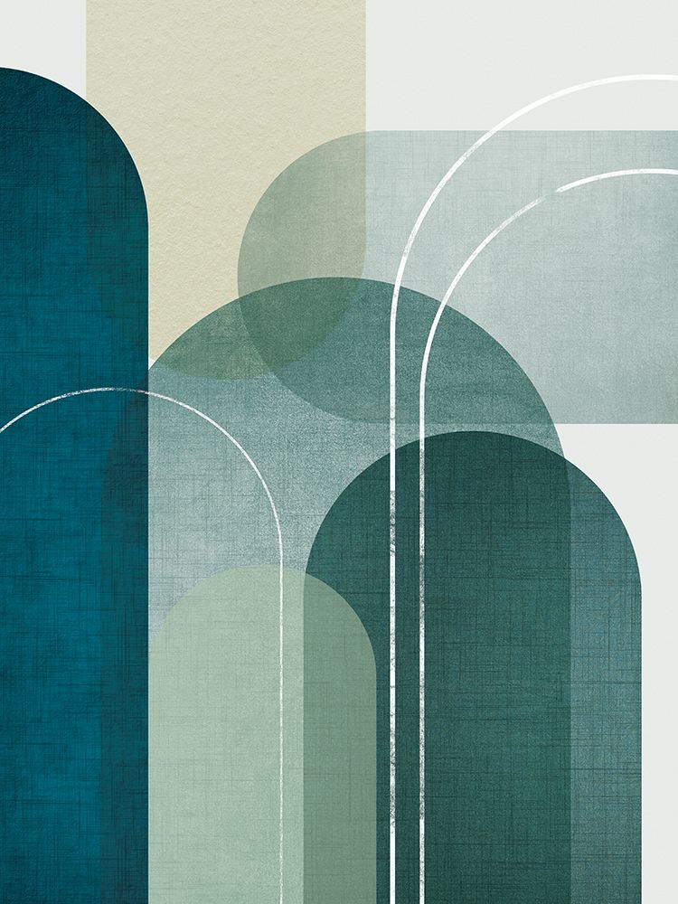 Green Linen Mountains 2 art print by Urban Epiphany for $57.95 CAD
