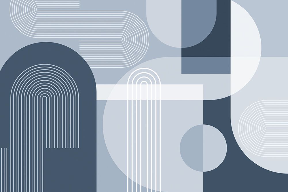 Arches In Blue art print by Urban Epiphany for $57.95 CAD