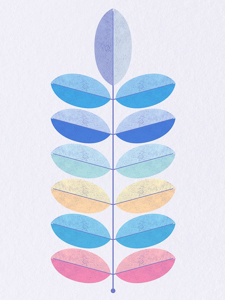 Color Lines Blue 1 art print by Urban Epiphany for $57.95 CAD