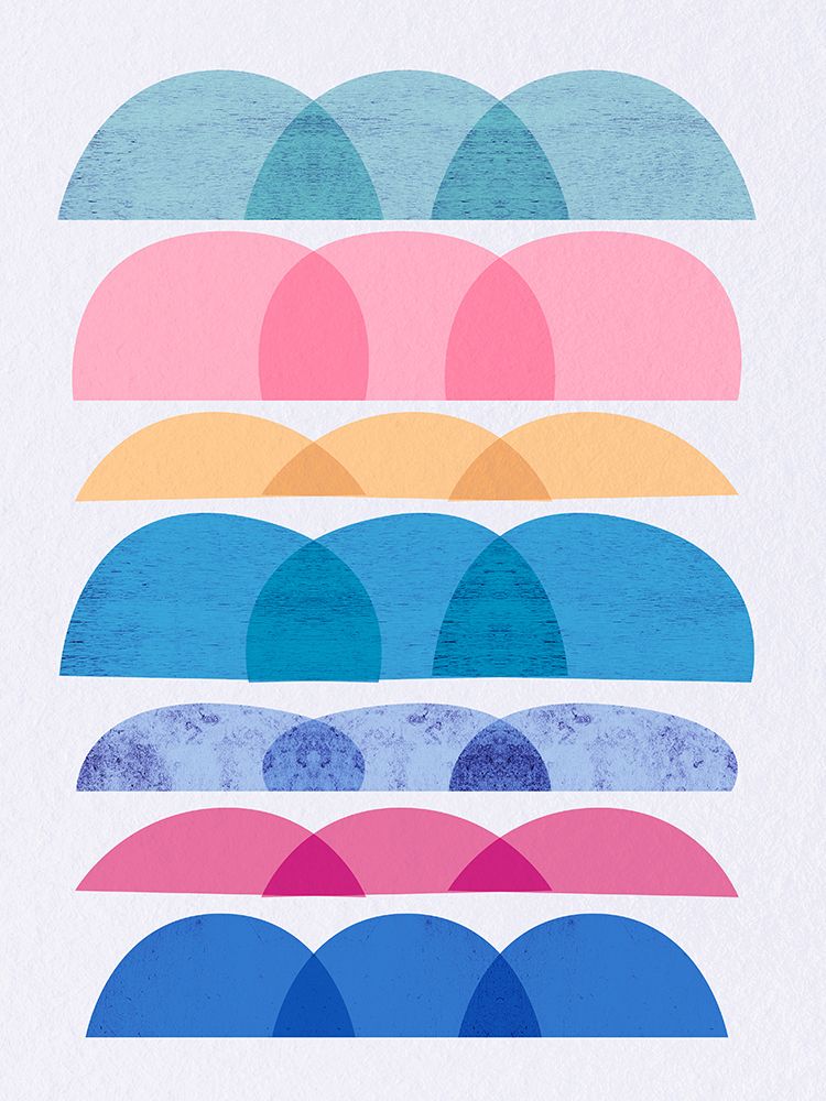 Color Lines Blue 2 art print by Urban Epiphany for $57.95 CAD