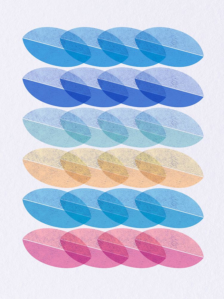 Color Lines Blue 3 art print by Urban Epiphany for $57.95 CAD