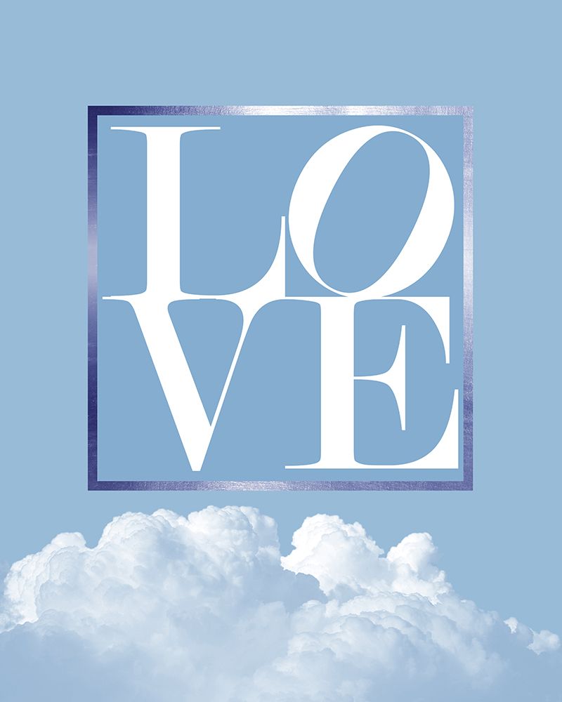 Love Joy Blue 1 art print by Urban Epiphany for $57.95 CAD