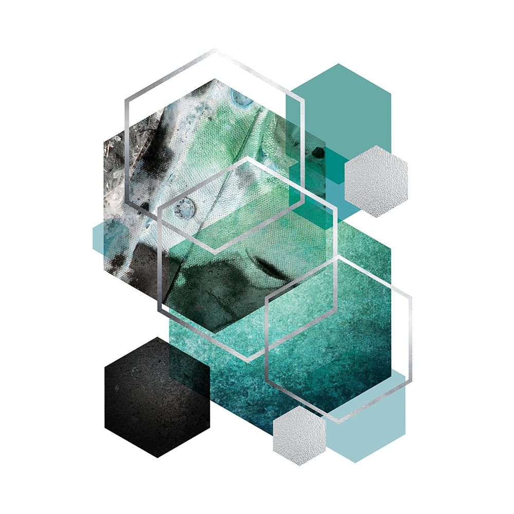 Geo Teal 2 art print by Urban Epiphany for $57.95 CAD