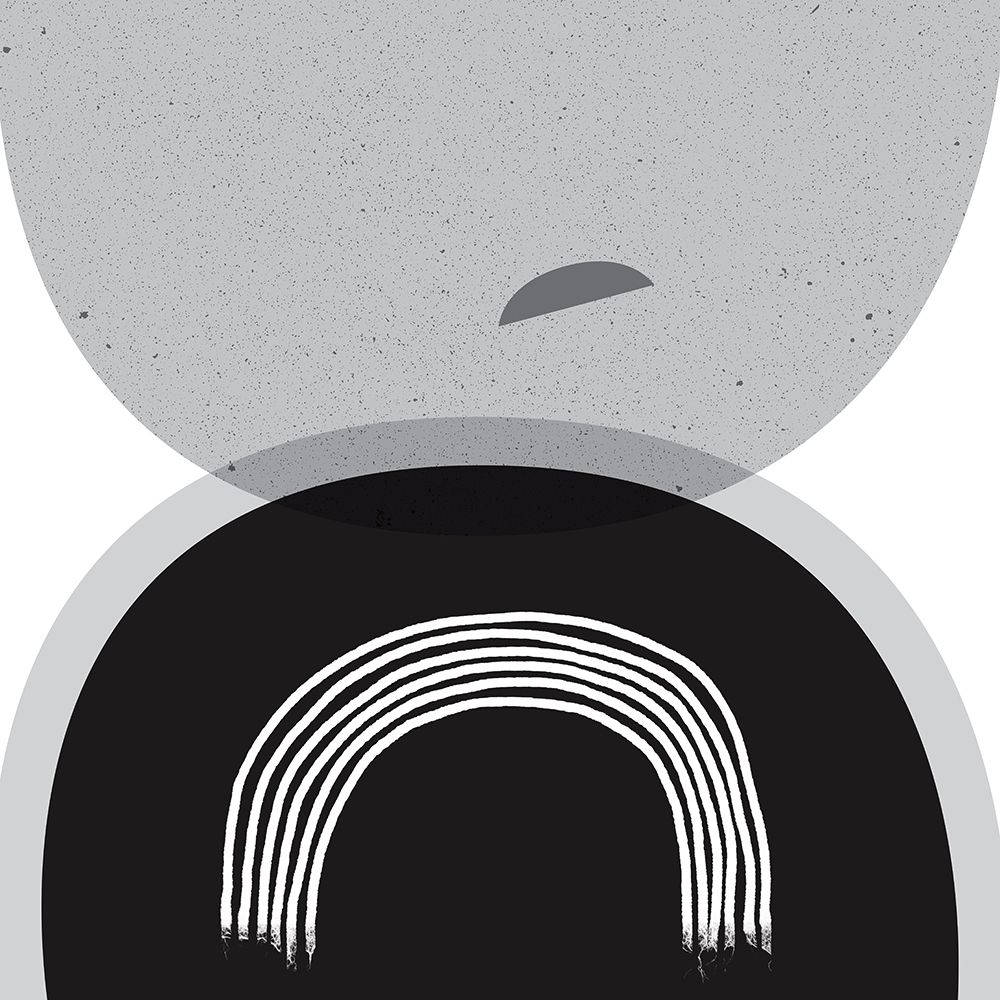Black Grey Minimalist SQ art print by Urban Epiphany for $57.95 CAD