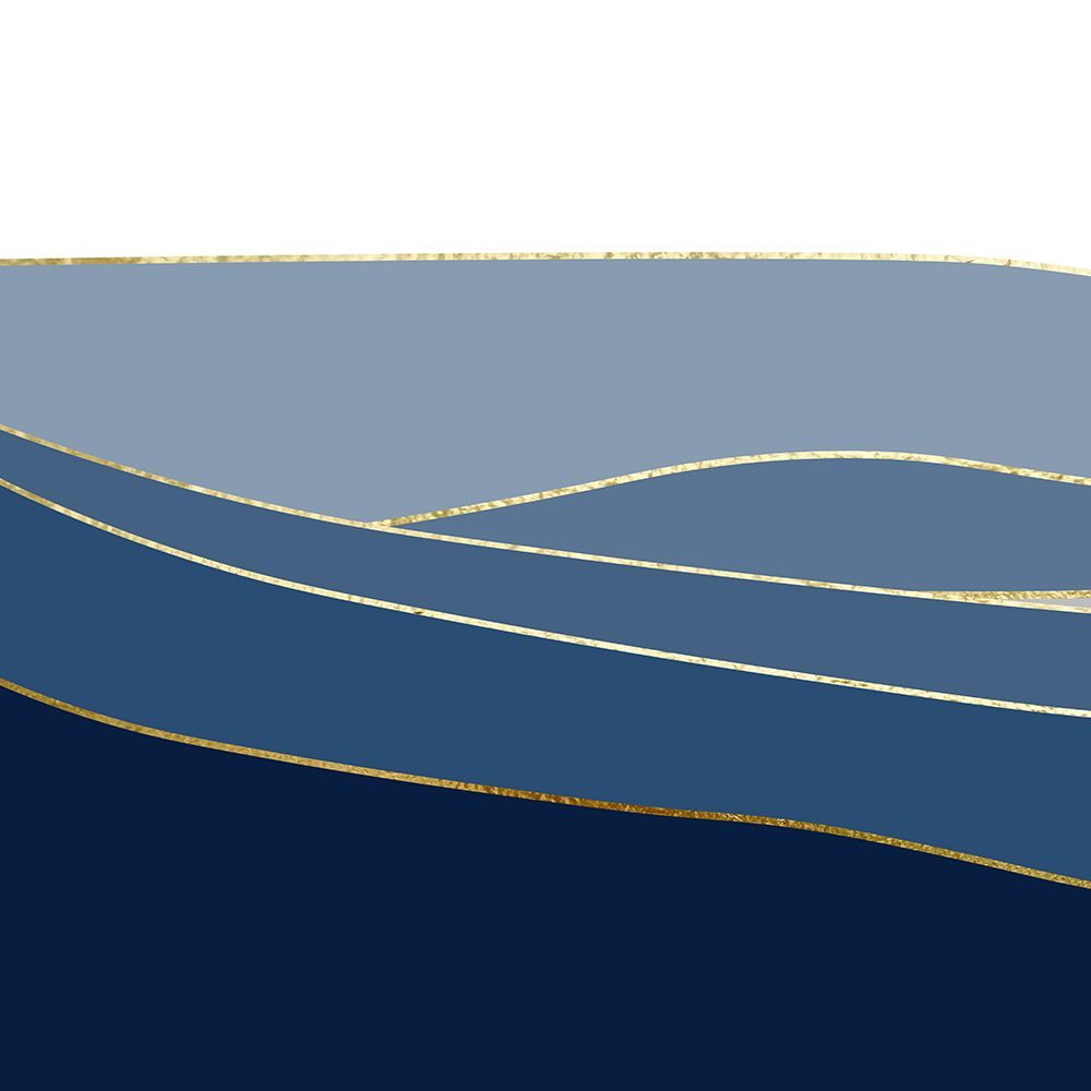 Navy Gold Landscape 1 V2 art print by Urban Epiphany for $57.95 CAD
