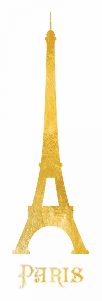 Gold Paris Silhouettes art print by Victoria Brown for $57.95 CAD