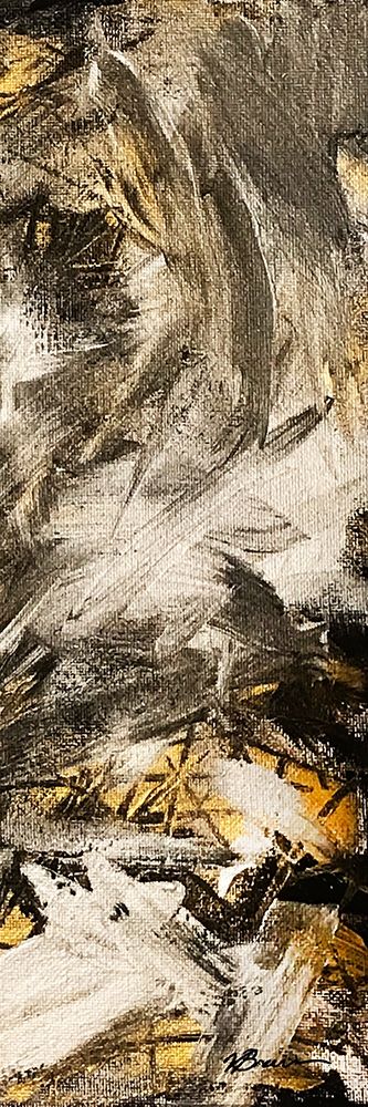 Black Gold Silver 2 art print by Victoria Brown for $57.95 CAD