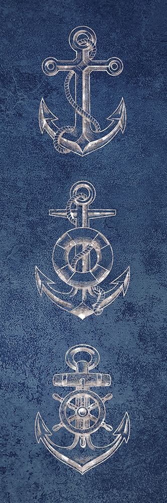 Anchor Blues 1 art print by Victoria Brown for $57.95 CAD