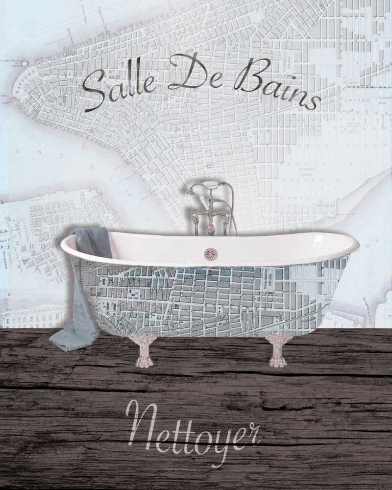 Mapped Bath 2 art print by Victoria Brown for $57.95 CAD