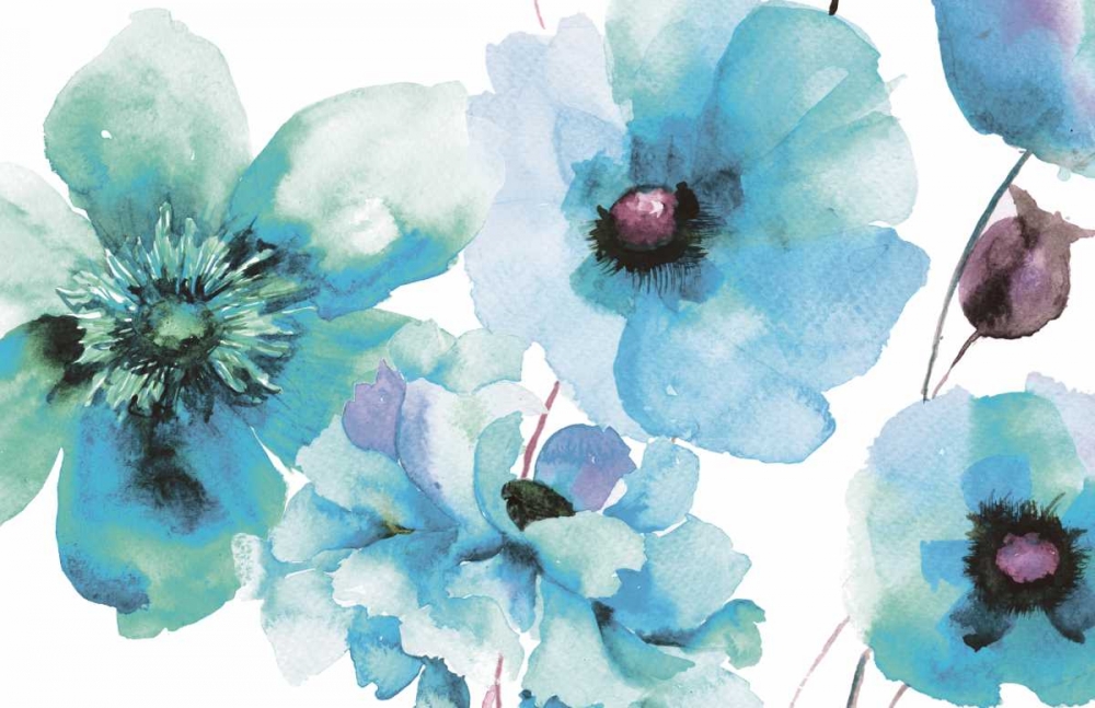 Indigo Hue Flora art print by Victoria Brown for $57.95 CAD