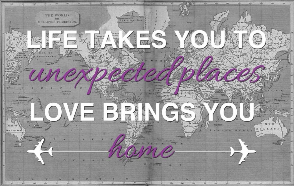 Life Love Map art print by Victoria Brown for $57.95 CAD
