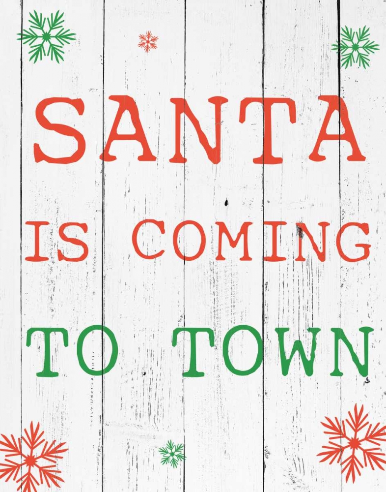 Santa Is Coming art print by Victoria Brown for $57.95 CAD