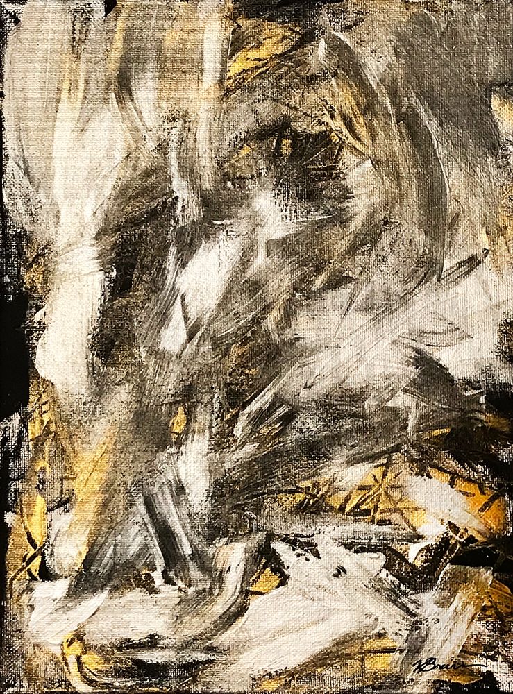 Gold Black Silver art print by Victoria Brown for $57.95 CAD