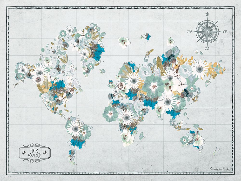 Blooming World Floral art print by Victoria Brown for $57.95 CAD