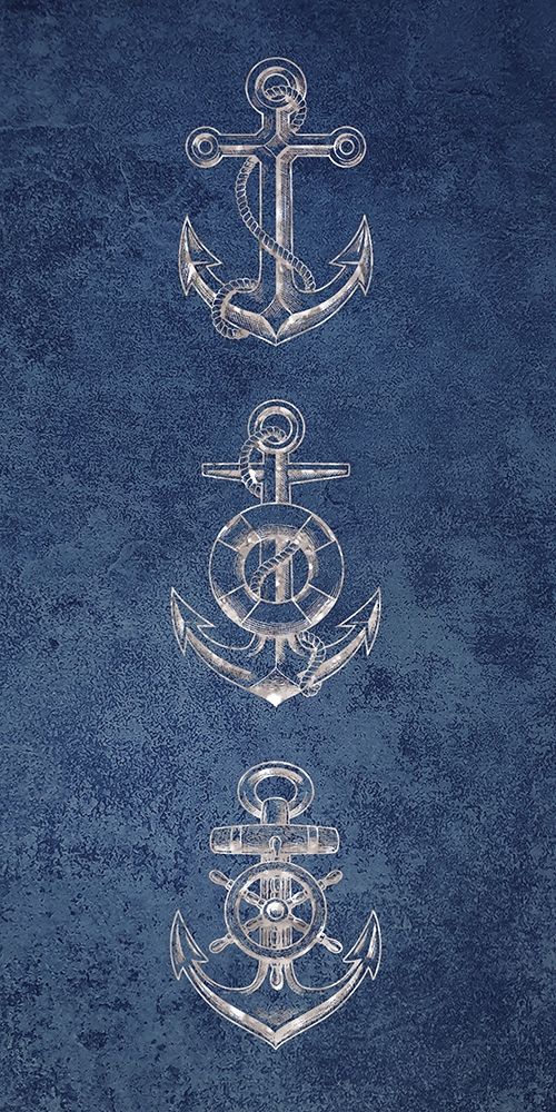 Anchor Coastal Blues 1 art print by Victoria Brown for $57.95 CAD
