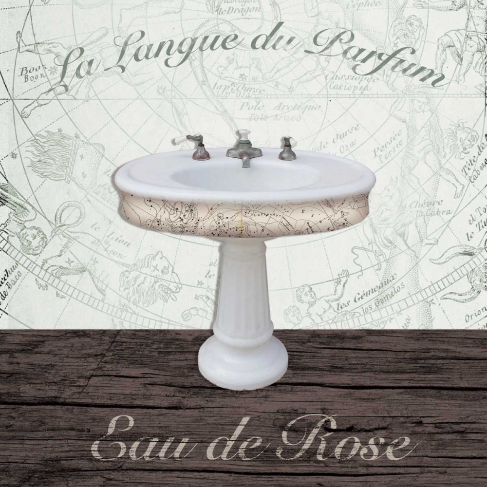 Mapped Bath Sink art print by Victoria Brown for $57.95 CAD
