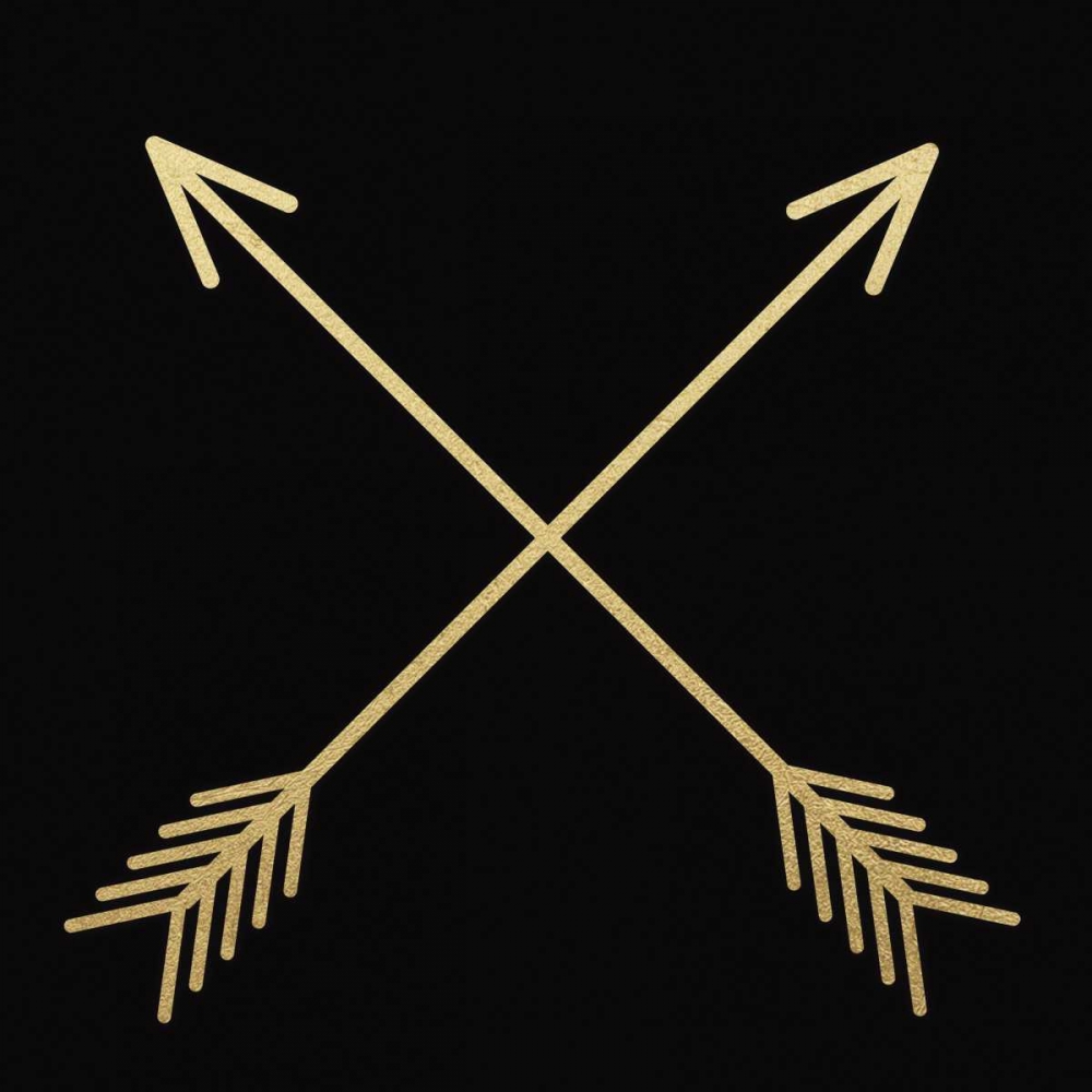 Golden Arrows In The Night art print by Victoria Brown for $57.95 CAD