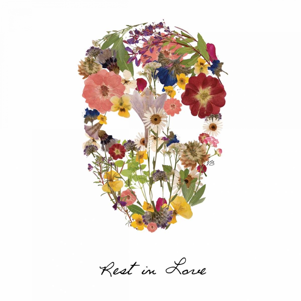 Flowerskull 2 art print by Victoria Brown for $57.95 CAD