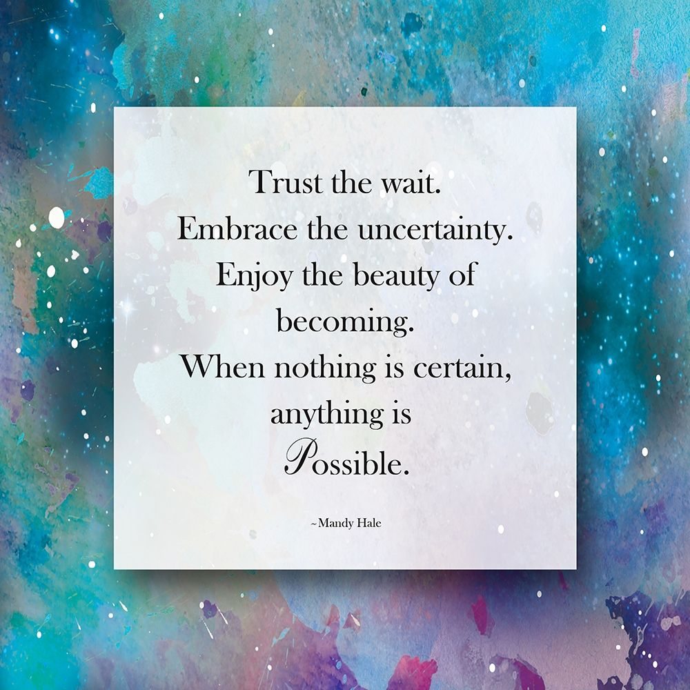 Trust The Wait art print by Victoria Brown for $57.95 CAD