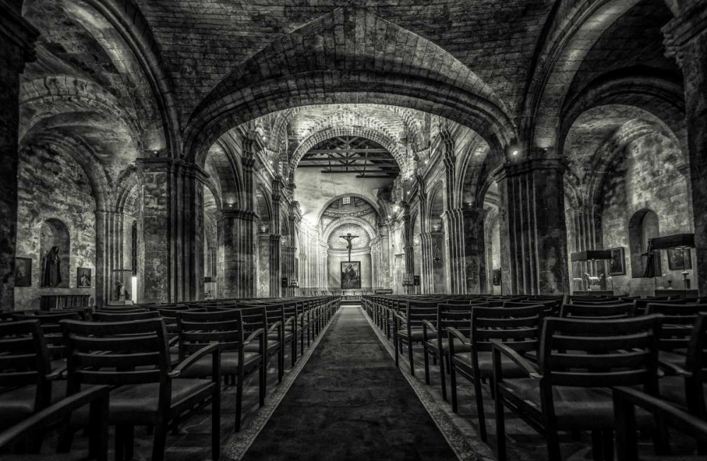 Cuba Church BandW art print by Victoria Brown for $57.95 CAD