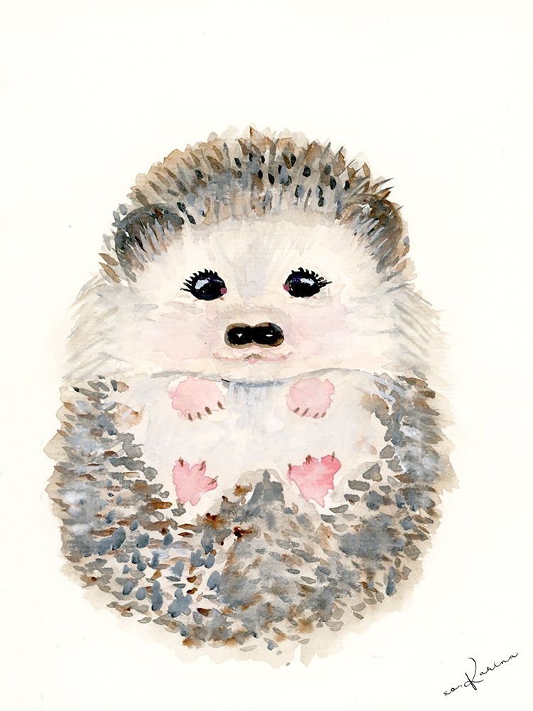 Hedgehog 1 art print by Karen Barski for $57.95 CAD