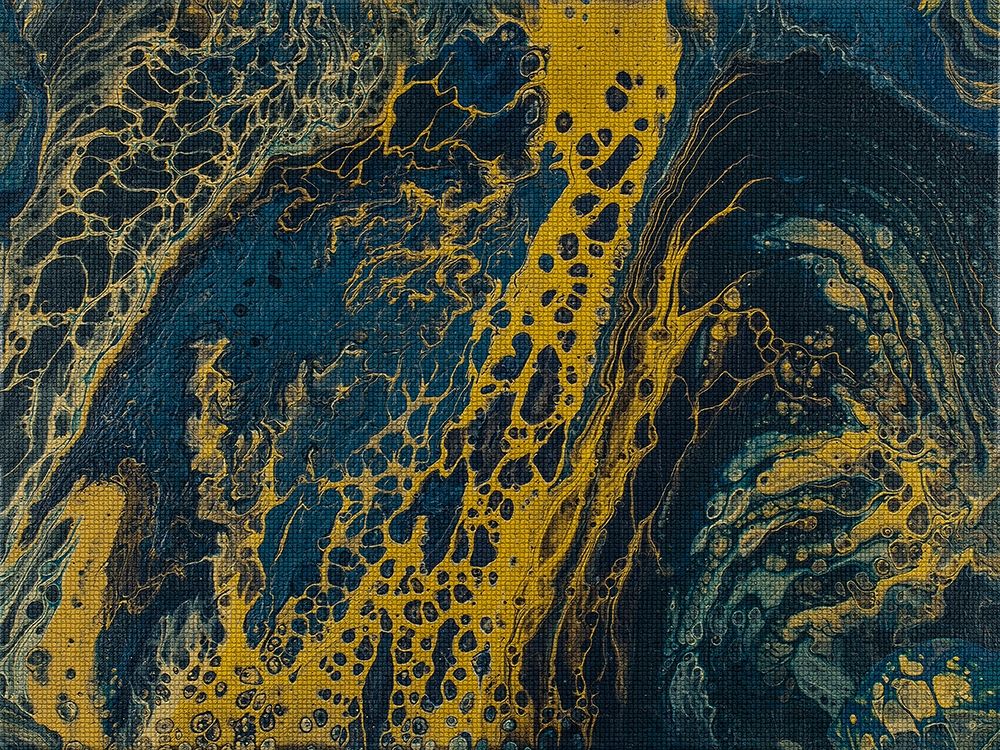 Blue Hue Lava 2 art print by Karen Barski for $57.95 CAD