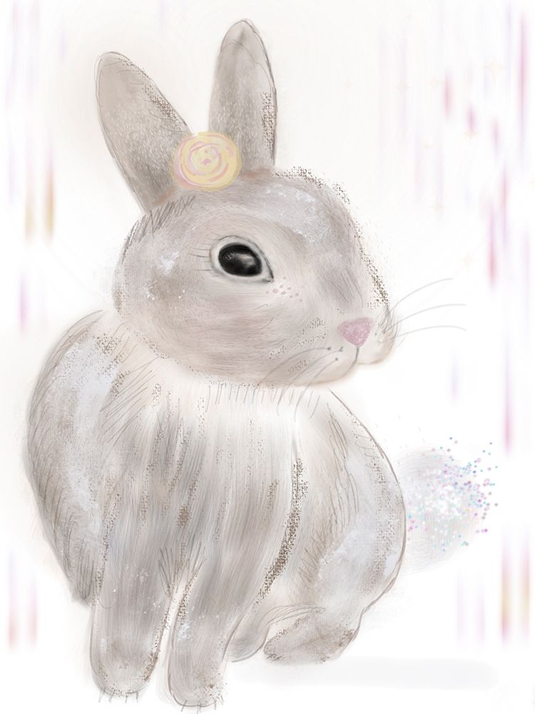 Calm Bunny art print by Karen Barski for $57.95 CAD