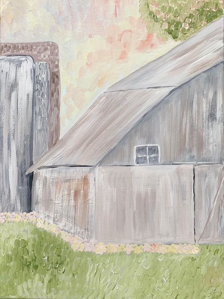 Watercolor Barn 1 art print by Karen Barski for $57.95 CAD