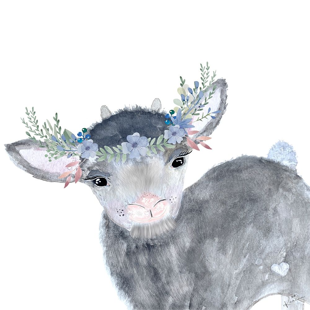 Festive Lamb art print by Karen Barski for $57.95 CAD