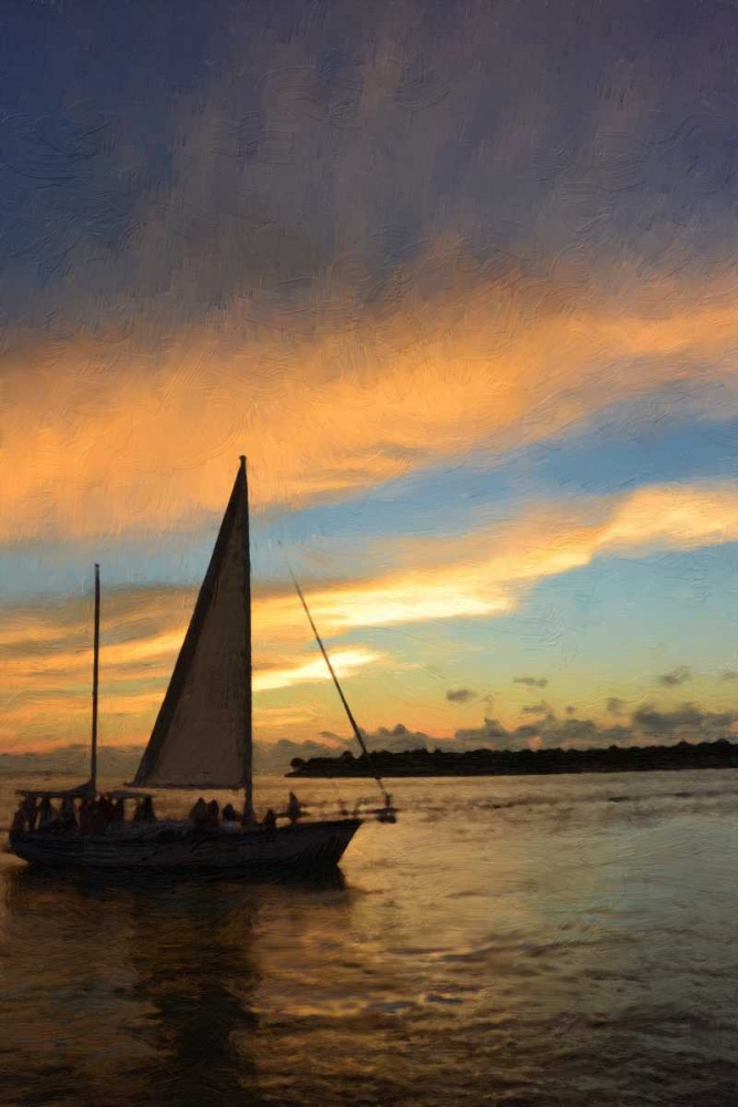 Sunset Sail Painting art print by Suzanne Foschino for $57.95 CAD