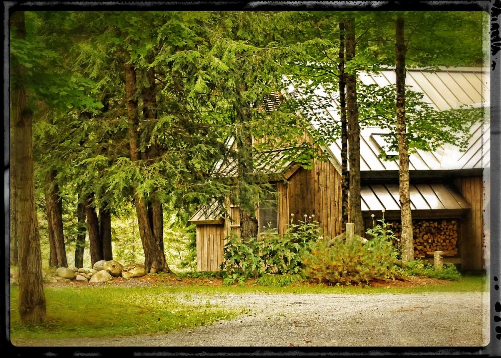 Vintage Country Woods Home art print by Suzanne Foschino for $57.95 CAD